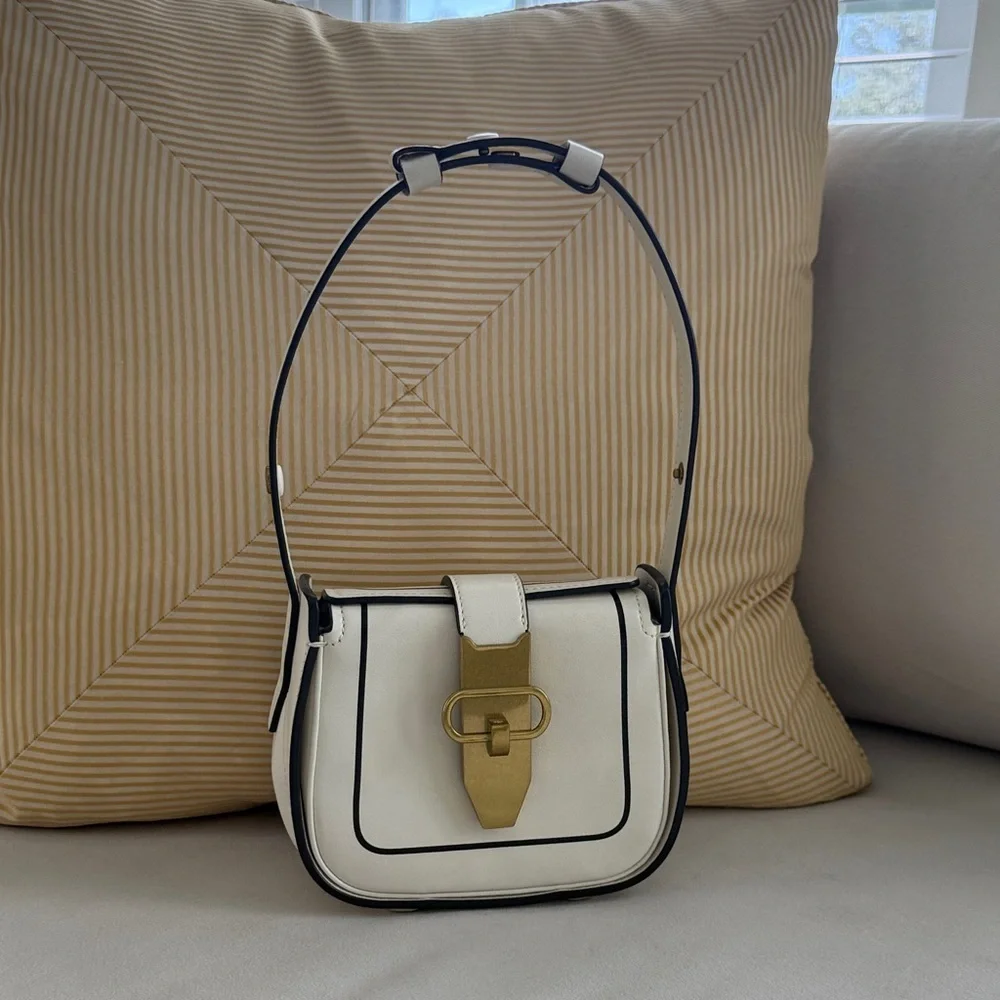 Tory Burch Mini Lock Runway Handbag with Gold Accent
